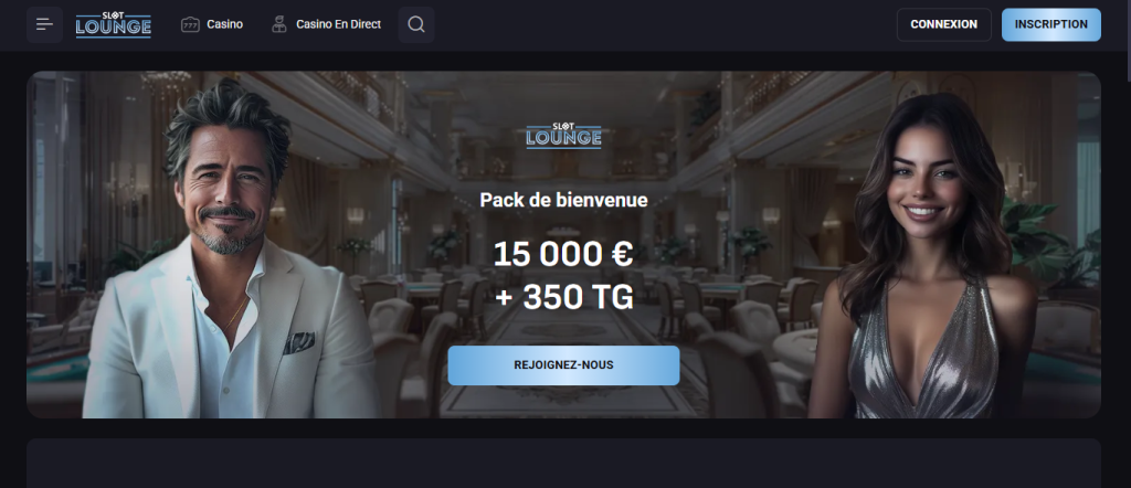 Le multiple exigé par SlotLounge apparaît dans le texte encadrant son offre