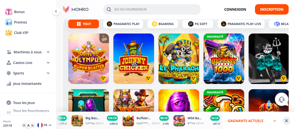 Monro précise dans ses conditions combien il faudra engager avant de retirer